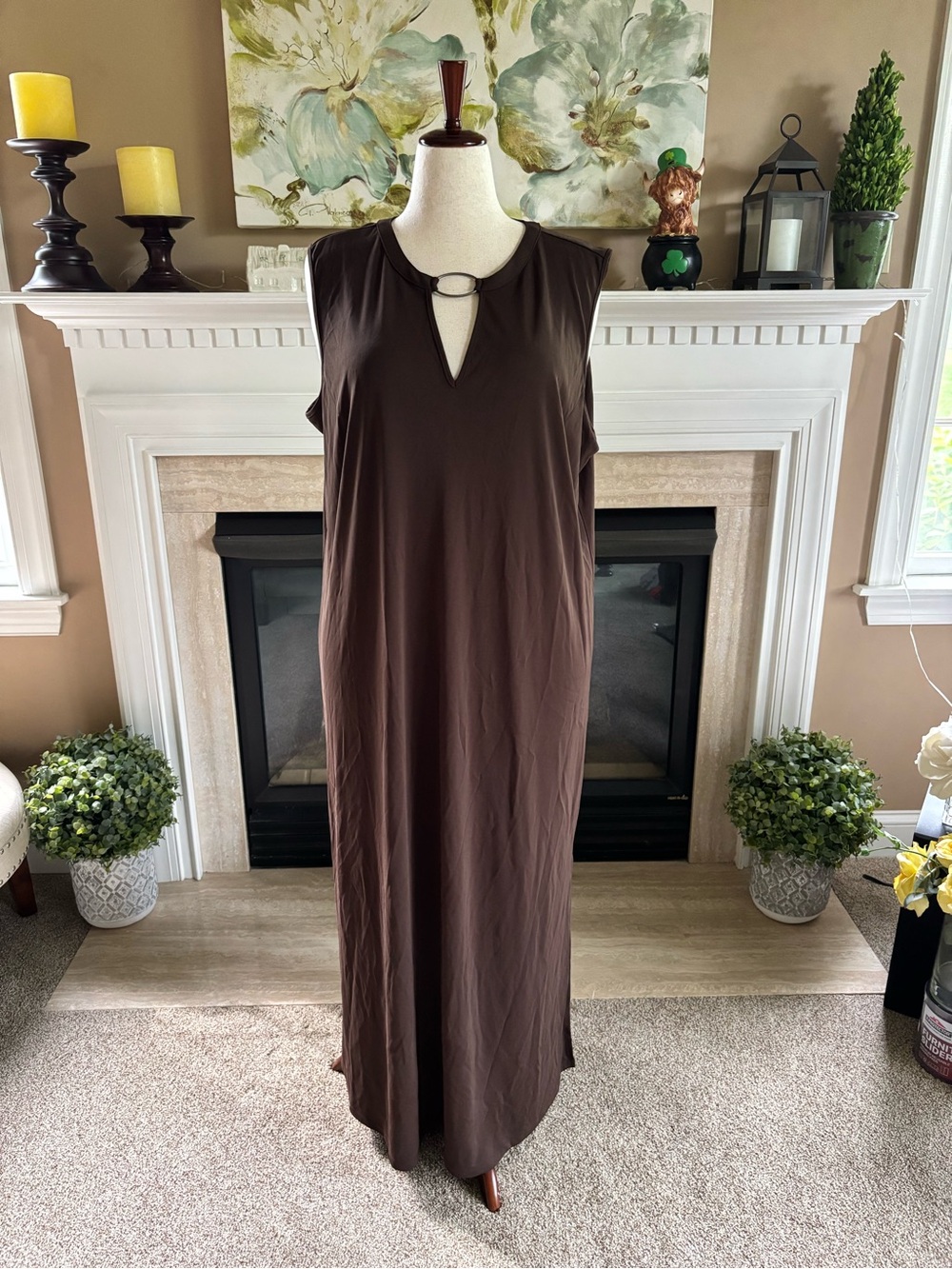*NEW* Liz Claiborne Woman Golden Summer Sleeveless Evening Dress - Size 3X